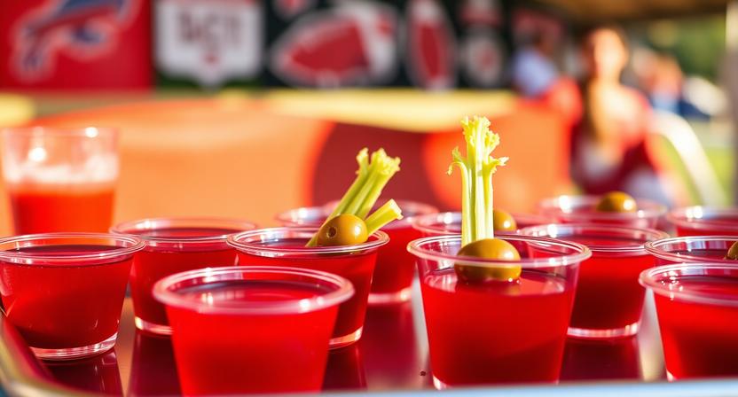 Bloody Mary Jello Shots
