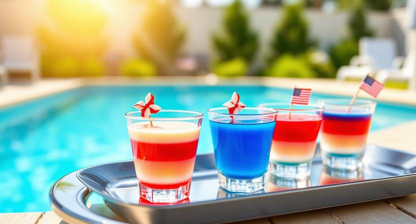 Bomb Pop Jello Shots