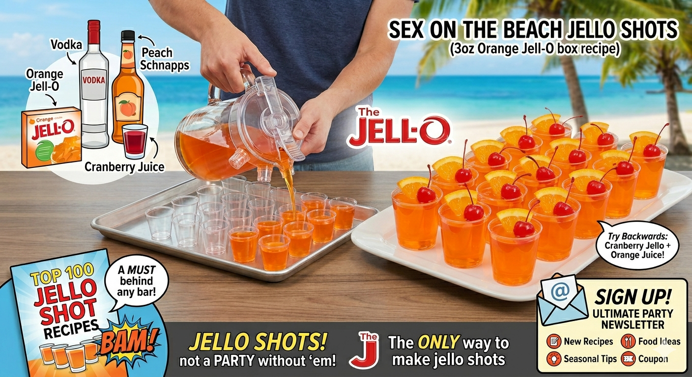 Sex on the Beach Jello Shots