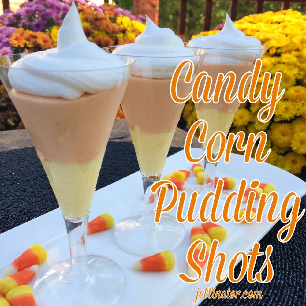 Candy Corn Pudding Shots