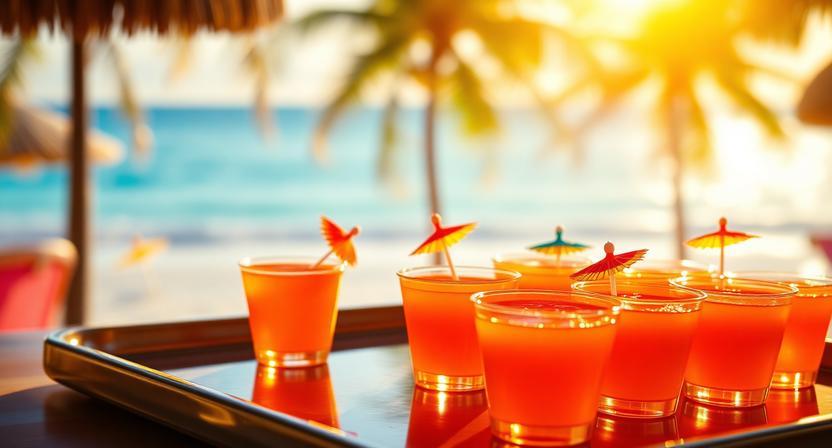 Bahama Mama Jello Shots