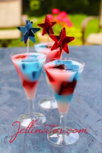 Star Spangled Jello Shots for Your Fourth of July Party
