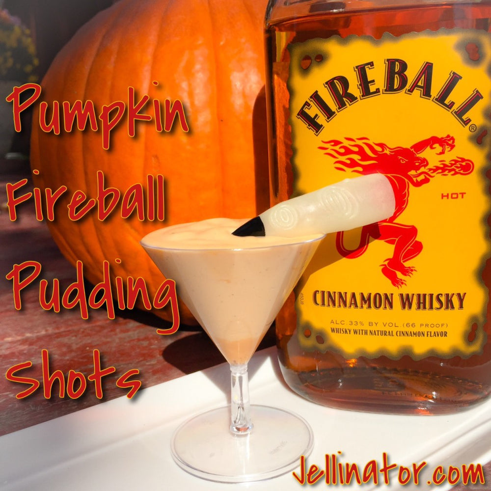 Pumpkin Pudding Shots with Fireball Whiskey